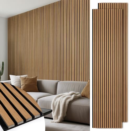Acoustic Wood Slat Panels, Soundproof Wooden Wall Panels, 3D Fluted Panel by LARWORKS