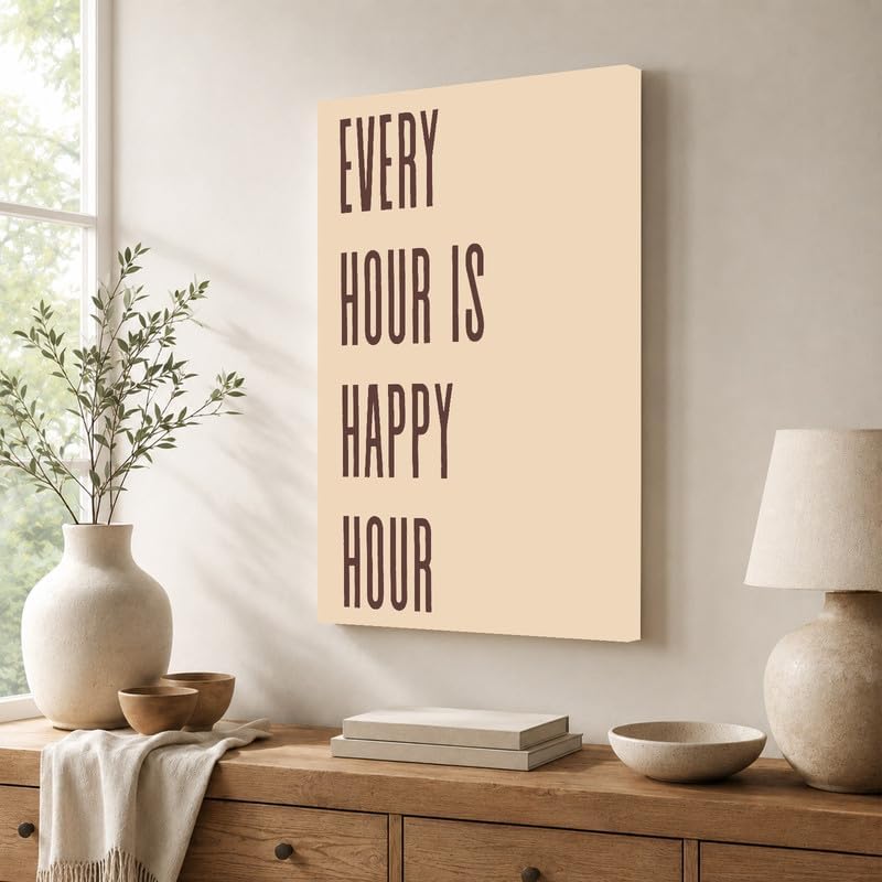InkFlow Posters Every Hour Happy Hour Canvas Poster - Image 4