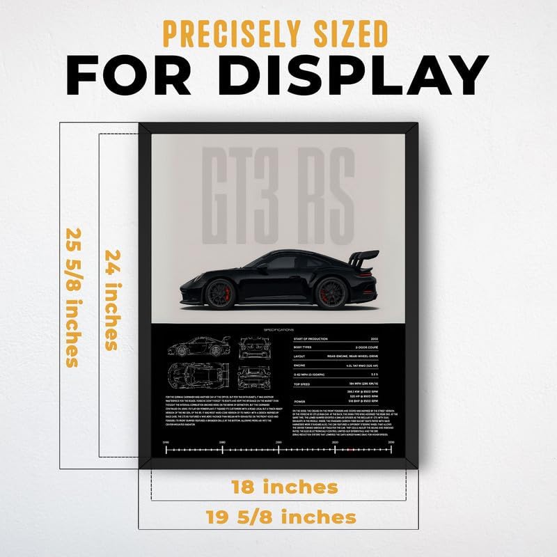 InkFlow Posters Vintage Racing Car Canvas Poster - Image 3