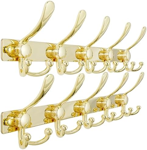 Dseap Coat Rack Wall Mount, Heavy Duty 12-Gauge Base vs Flimsy 1mm, by Dseap