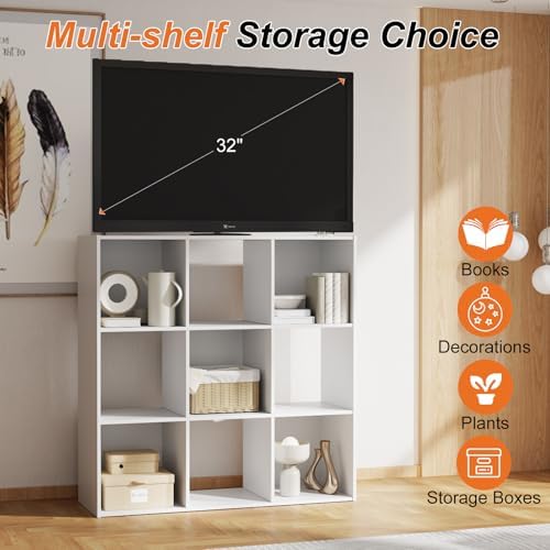 Sweetcrispy 9 Cube Storage Organizer, Stackable Modular Bookcase Shelf - Image 5