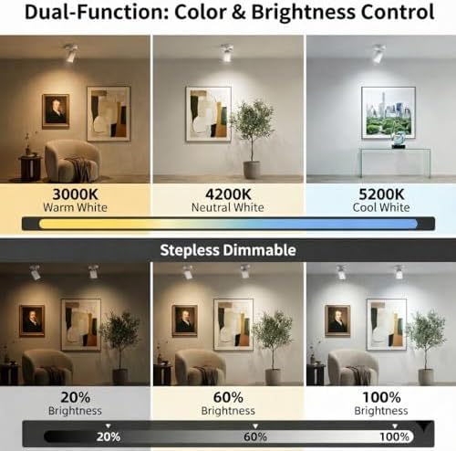 Magnetic Rechargeable Picture Light 2 Pack, Wireless Art Spotlight - Image 2