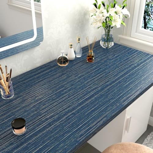 Wallercity Blue/WhiteGrasscloth Textured Wallpaper - Image 6
