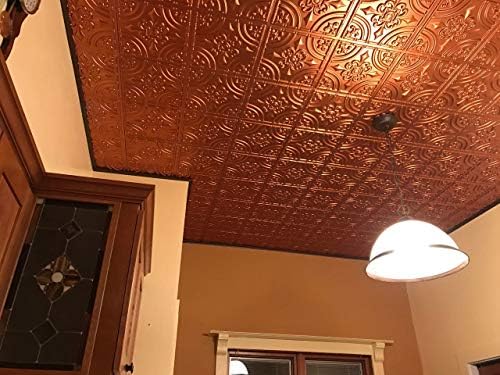 From Plain To Beautiful In Hours 205 Wrought Iron PVC Ceiling Tiles 2x2 ft - Image 3