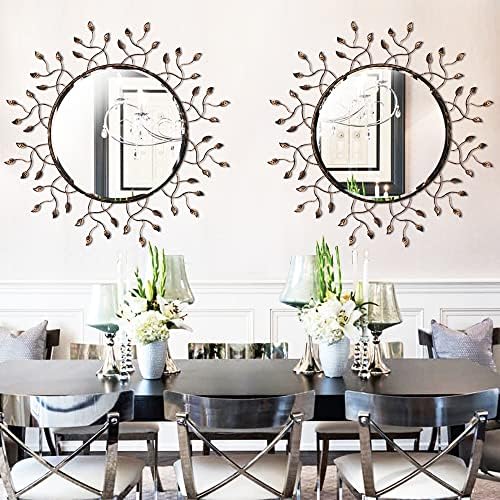 Chende Round Decorative Mirror for Wall Decor, Home Office - Image 6