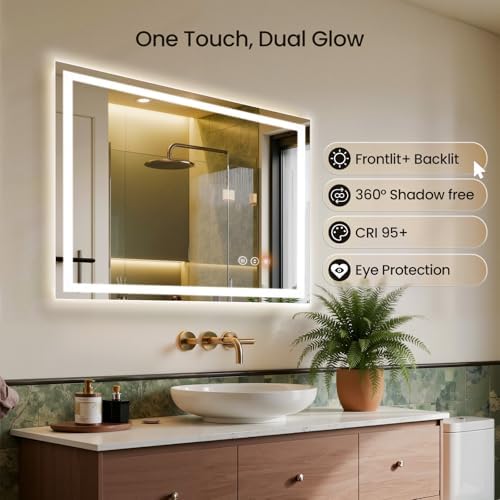 40"x30" LED Bathroom Mirror - Image 4