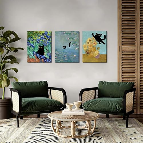 Monet Wall Art Set of 3 - Image 2