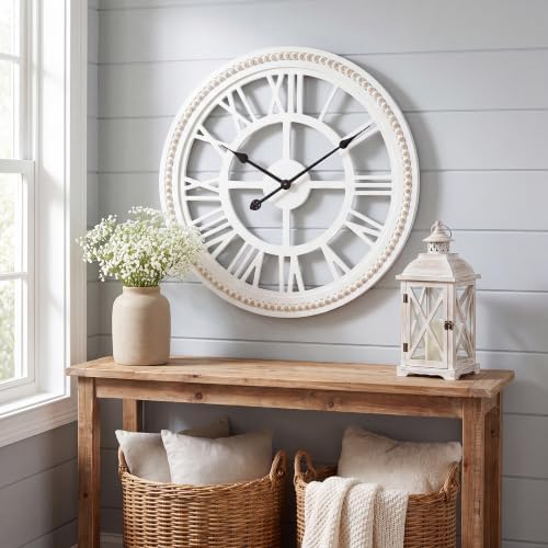 RiteSune Farmhouse Wall Clock 30 Inch, Large Wall Clock - Image 6