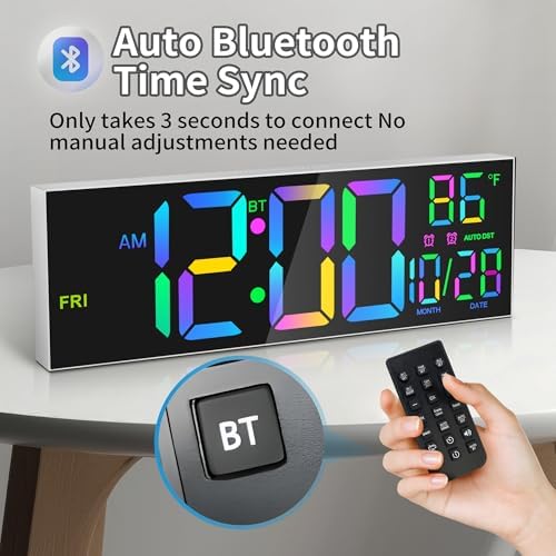 16.5" RGB Digital Wall Clock - Image 4