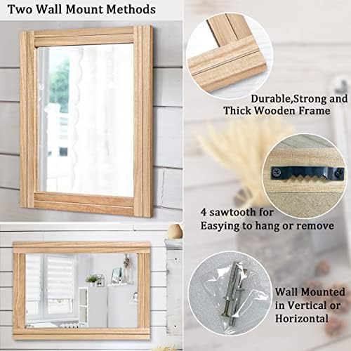 AAZZKANG Rustic Mirrors for Wall - Image 3