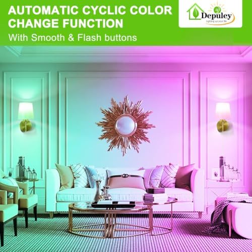 Depuley Battery Operated Wall Sconce: Set of 2 Wireless Wall Lights - Image 5