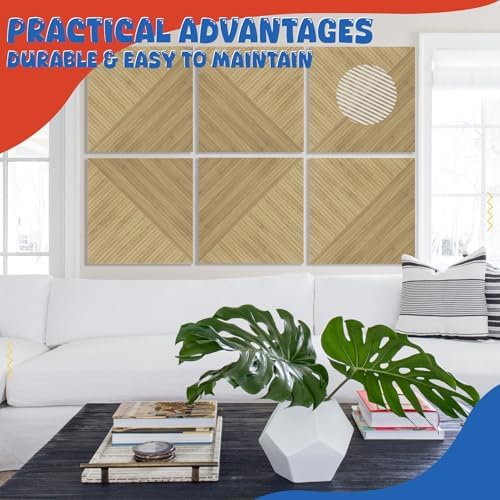Acoustic Panels 6 Pack, Soundproof Wall Panels 23.6 x 23.6 Inches, Large - Image 7