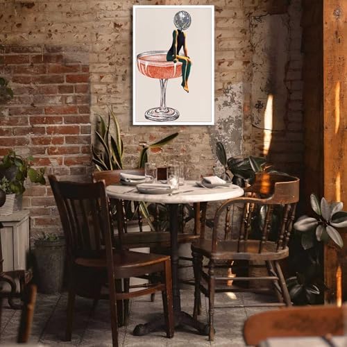 Disco Ball Head Poster, Funky Disco 70s Print, Retro Wall Art, Digital Artwork - Image 3