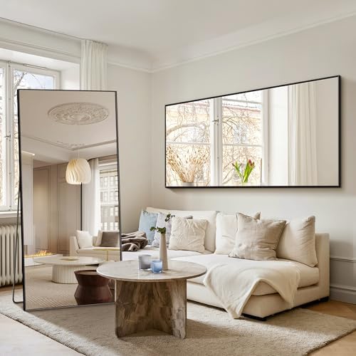 TRAHOME Full Length Floor Mirror 75"x35", Large Standing Body Mirror - Image 6
