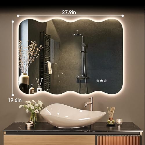 Hasipu 28"x20" Wavy Mirror - Image 2