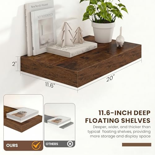 FLYJOE 20 Inch Floating Shelves - Image 3