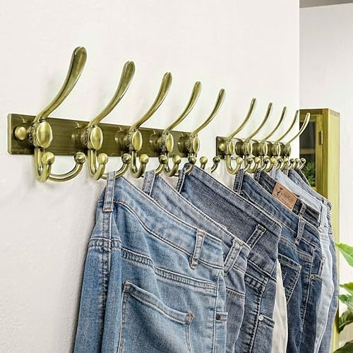Dseap Coat Rack Wall Mount, Heavy Duty 12-Gauge Base vs Flimsy 1mm, - Image 5