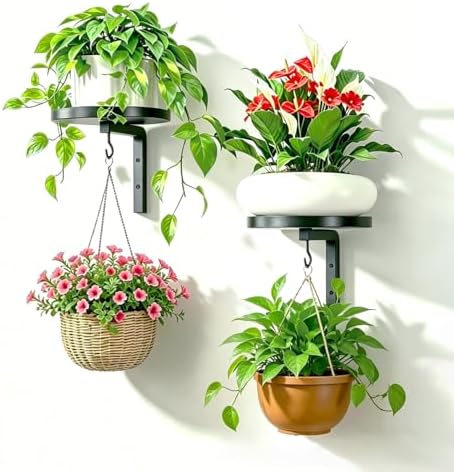 Plant Hanger Holder Window Shelf Wall Mounted Indoor by Unknown