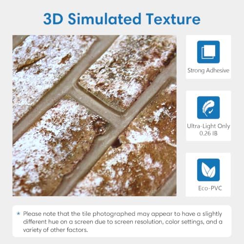 COMSTICKC 3D Peel and Stick Faux Brick Wall Panels - Image 3