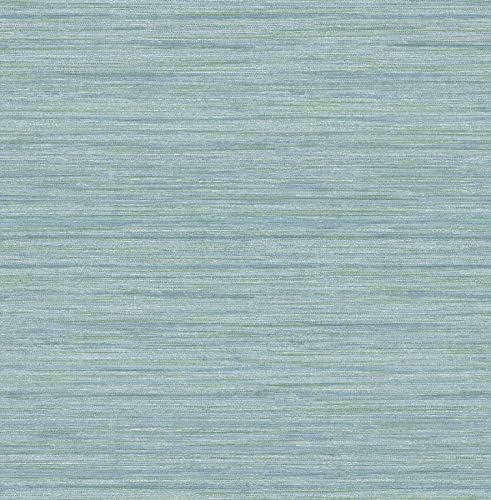 Scott Living 2964-25961 Barnaby Light Blue Faux Grasscloth Wallpaper by ScottLivingbyDrewJonathan