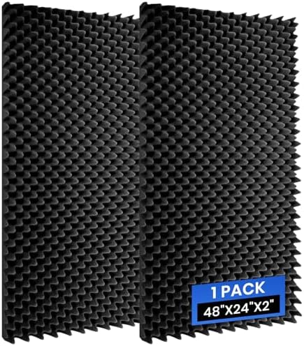 1 Pack Acoustic Foam Panels, High Density Noise Cancelling Soundproofing Wall by Focusound