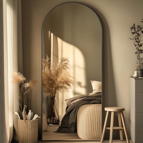 71"x28" Arched Full Length Mirror, Standing Floor Mirror by Unknown