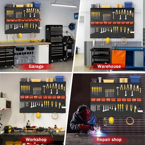 Ultrawall Pegboard Wall Organizer, 48 X 36 inch Garage Storage Pegboard - Image 4