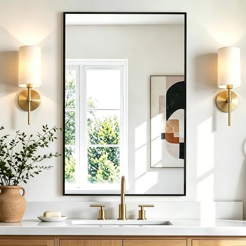 Rectangular Bathroom Mirror by AMOISE