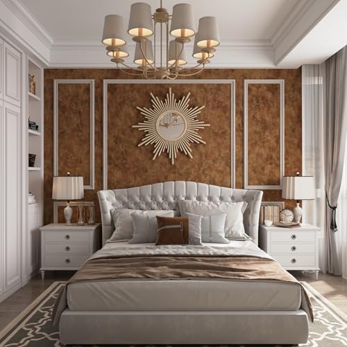 BAYYA Mid Century Modern Wallpaper Copper Peel and Stick Wallpaper 16"x118" - Image 4
