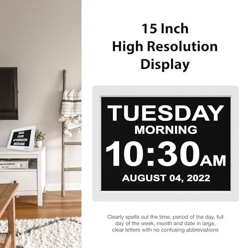 American Lifetime New 2026 Dementia Clock Large Digital Clock - Image 6