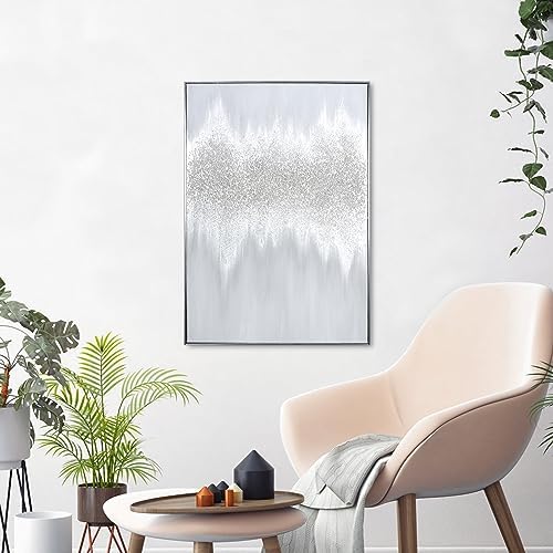 Silver Abstract Wall Art Decor - Image 3