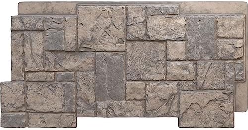 EverStone Castle Rock Faux Stone Panel, Boardwalk Bay Color by EkenaMillwork