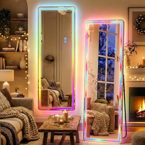 VooBang 64"x21" RGB LED Full Length Mirror by VooBang
