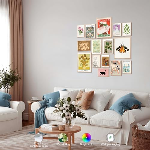 15PCS Unframed Vintage Eclectic Maximalist Art - Image 5