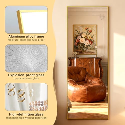 Simple Deluxe Full Length Mirror, - Image 4