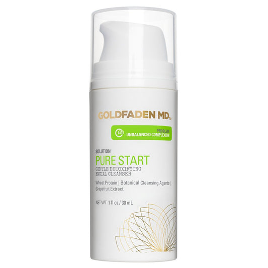 GOLDFADEN MD Pure Start Gentle Detoxifying Natural Facial Cleanser, 1 Fl Oz