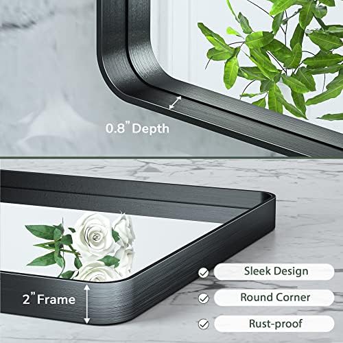 TokeShimi 40 x 30 Inch Wall Mirror - Image 4