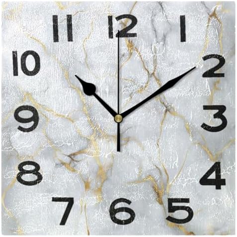 Moderate 8 Inch Square Wall Clock by Peystean