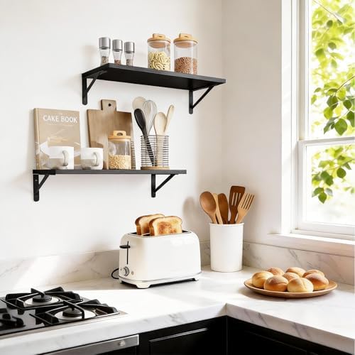 Fixwal 2pcs 10 in Deep Floating Shelves - Image 7