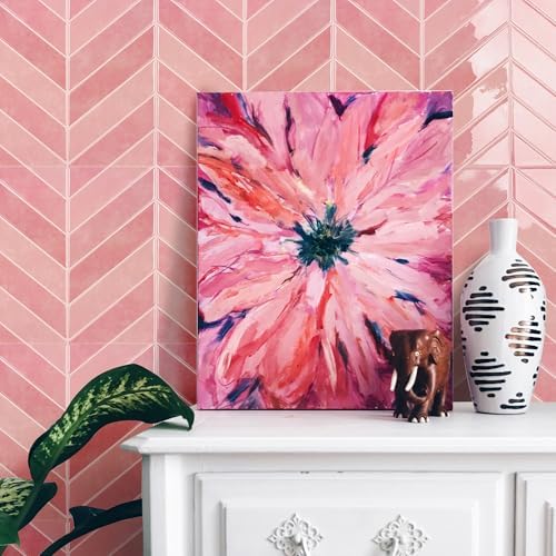 Select 5 Pack Peel and Stick Backsplash Chevron Tiles, 12x12 in - Image 5