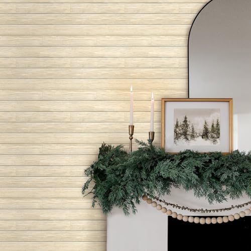 COMSTICKC 3D Faux Wood Wall Sticker Shiplap Peel and Stick, Not Real Wood - Image 6