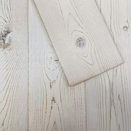 Real Wood Wall Planks-5" White Shiplap Panel Peel and Stick 10Pack 12.5SqFt - Image 5