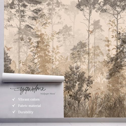 YQWDMX -Vintage Forest Natural Wall Bedroom Mural XT18 M 140" x 91" - Image 3