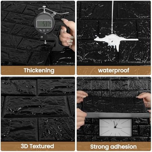 Faux Brick Wall Panels Peel and Stick Tile - Image 6