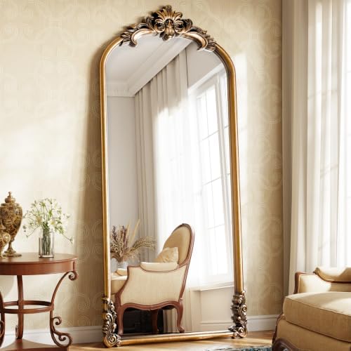 71"x32" Bronze Vintage Arched Full Length Mirror - Image 7