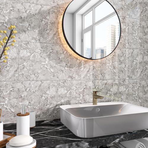 Marble Peel and Stick Backsplash 23.6 x11.8 in - Image 4