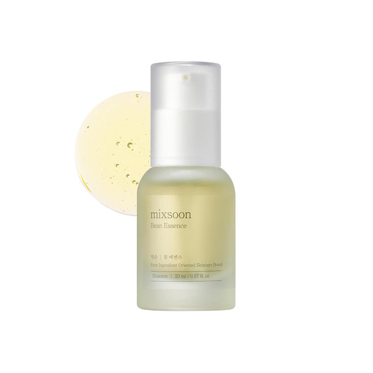 mixsoon Bean Essence 0.68 Fl. Oz. / 20ml Fermented beans Exfoliating Hydrating Moisturizer for Korean Glass Skin Care