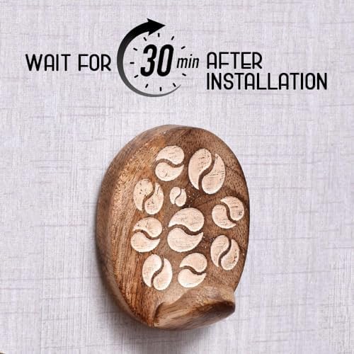 Indian Shelf 24 Piece Wooden Adhesive Wall Hooks - Image 3