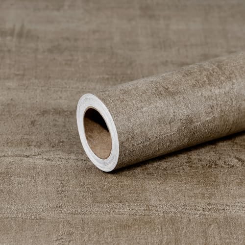 Light Tan Modern Concrete Wallpaper Peel and Stick Contact Paper 15.7"x118" by MeenJewe