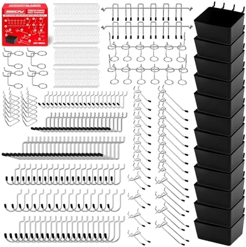 300-Piece Pegboard Hook Set, Pegboard Organizer Accessories by SEDY